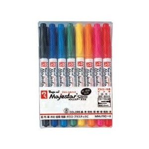 寺西化学工業　マジックインキ　マジェスタースリム　8色セット　油性　MMJ70C-8