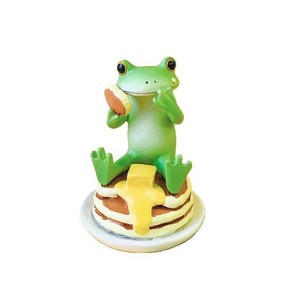 コポー スイーツ ホットケーキを頬張るカエル　74320