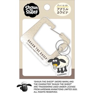 ■2025AW　先行予約■　ひつじのショーン　チャーム付きアクリルカラビナ　ティミー