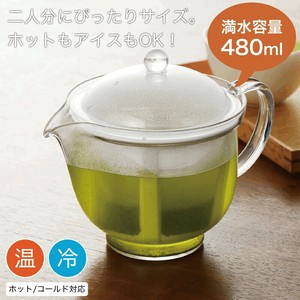 西式茶壶 网眼 透明 480ml 日本制造