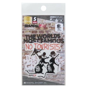 【ステッカー】バンクシー 透明素材ステッカー Tourist Rats