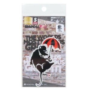 【ステッカー】バンクシー 透明素材ステッカー Business Rat