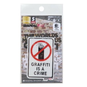 【ステッカー】バンクシー 透明素材ステッカー Graffiti is A Crime