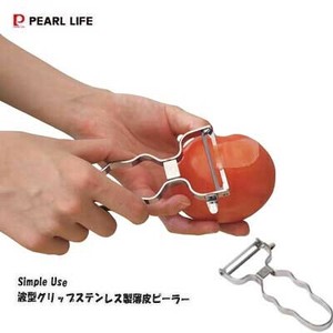 ピーラー 皮むき 皮引き 薄皮ピーラー 波型グリップ ステンレス製 日本製 Simple Use CC-1862 パール金属