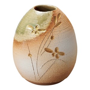 【信楽焼】明陽 ナツメ 花瓶(日本製)