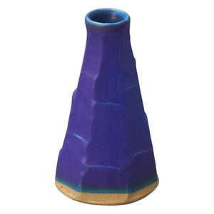 【信楽焼】氷山 瑠璃 ミニ花入(日本製)