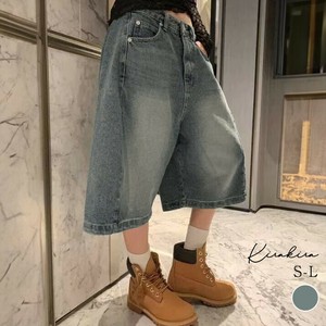 ハーフパンツ《ウオッシュドデニムハーフパンツ 全1色 全3サイズ》