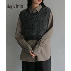 ラメフリンジベスト/&g'aime 2025秋冬新作