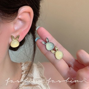 韓国　兎　ピアス S925ポスト　ピアス K18　ピアス アレルギー K18 ピアス　シルバー925 ピアス
