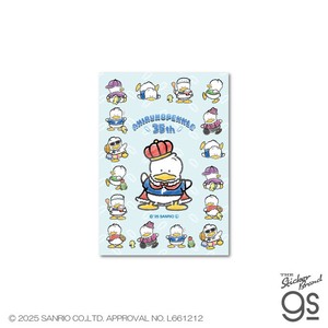 あひるのペックル35th ダイカットステッカー 35th記念アート サンリオ 期間限定 キャラ グッズ SAN178