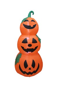 ハロウィン インフレータブル　180cmパンプキンピラミッド【エアーディスプレイ】LEDライト付き！