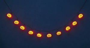 ハロウィン　10球パンプキンライト　室内用