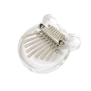楽器 玩具 ミニカリンバネックレス ベア型 クリア　No.410-032 おもちゃ