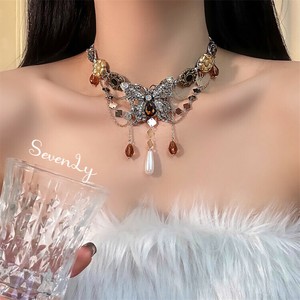 シーズン商品 レトロバタフライ ネックレス レディース「2025新作」