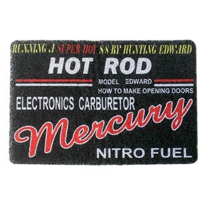 （取り寄せ品）ﾏｰｷｭﾘｰ PVCﾏｯﾄ HOT ROD ﾌﾞﾗｯｸ