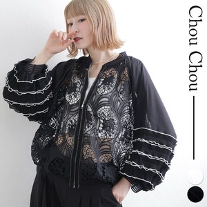 レース切替フリルブルゾン 2025 chouchou東京