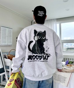 【2025秋冬新作】MOOD CATイラストプリントトレーナー