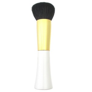 広島　熊野筆化粧ブラシ【竹宝堂】【限定商品】ファンデーションブラシ/丸/毛先平/毛質：粗光峰(ヤギ)
