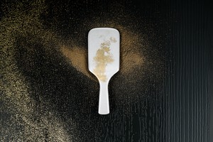紀州漆器×aisen｜漆塗り天然豚毛パドルブラシ（大） パールシャインホワイト