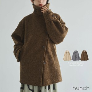 【予約販売/10月下旬納期】くるくるブークレ ミディアムコート 2025新作 A/W