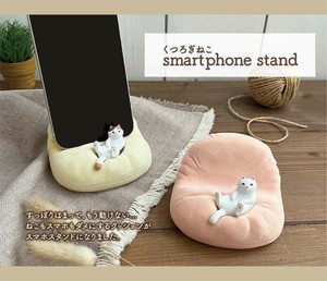 くつろぎねこスマホスタンド　//お土産　アニマル　動物　インテリア　ギフト
