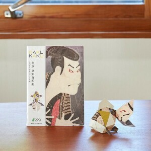 NEW【ペーパークラフト】KAKUKAKU 浮世絵 金魚 東洲斎写楽 三代目大谷鬼次の江戸兵衛 [インテリア/日本製]