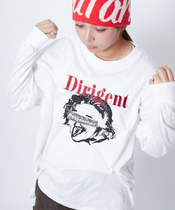 《グラフィックプリント》ユニセックス　長袖Tシャツ　ロンT　ストリート　春秋冬