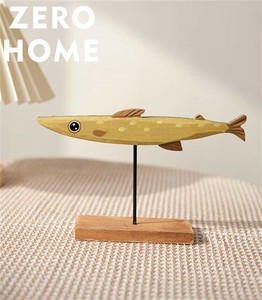 木製手工小魚 地中海インスパイア テーブル擺飾 ギフトアイテム