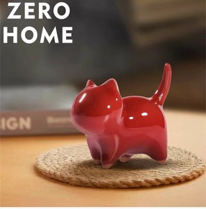 癒し系猫置物 七夕・誕生日プレゼント 可愛いデスク装飾品