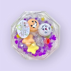 ラムネと金平糖〈ハロウィン〉詰め合わせ パッケージ 配る 可愛い 和三盆 カラフル 映え おばけ かぼちゃ