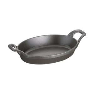 ストウブ(staub)　オーバルスタッカブルディッシュ　21cm　黒　40509-391　RST5002