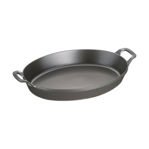 ストウブ(staub)　オーバルスタッカブルディッシュ　37cm　黒　40508-283　RST5017