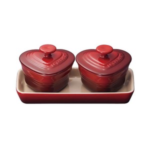 ル・クルーゼ(Le Creuset)　プチ・ラムカンダムール・セット　Cレッド　910223-00　RLM5102