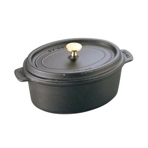 ストウブ(staub)　ピコ・ココット　オーバル　15cm　黒　40509-478　RST3502