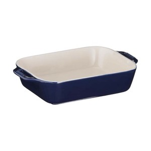 ストウブ(staub)　レクタンギュラーディッシュ14　ブルー　40508-583　RSTC514