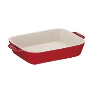 ストウブ(staub)　レクタンギュラーディッシュ20　チェリー　40508-585　RSTC518