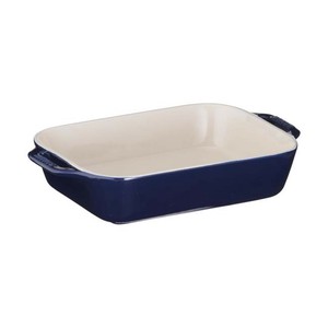 ストウブ(staub)　レクタンギュラーディッシュ27　ブルー　40508-591　RSTC520