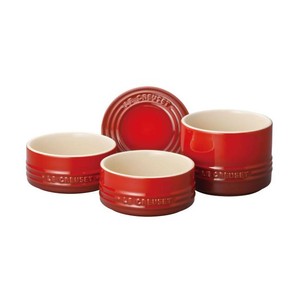 ル・クルーゼ(Le Creuset)　スタッキング・ラムカン・セット　Cレッド　910367-00　RLK1501
