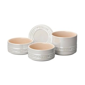 ル・クルーゼ(Le Creuset)　スタッキング・ラムカン・セット　ホワイトL　910367-00　RLK1502