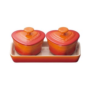 ル・クルーゼ(Le Creuset)　プチ・ラムカンダムール・セット　オレンジ　910223-00　RLM5103