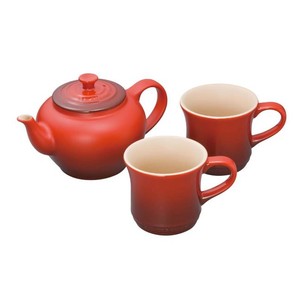 ル・クルーゼ(Le Creuset)　ティーポット&マグSS(2個入)セット　Cレッド　910296-00　RLK1301
