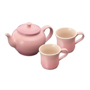 ル・クルーゼ(Le Creuset)　ティーポット&マグSS(2個入)セット　ローズQ　910296-00　RLK1304