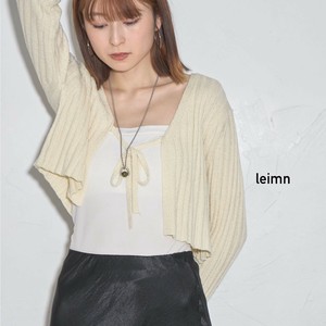 【2025AW新作入荷】クロップドニットカーディガン　SKYpink東京