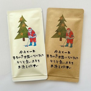 お茶メール（年末ご挨拶_サンタの年末/煎茶ティーバッグ 2g×10P）【深蒸し掛川茶/感謝/御礼/年末】