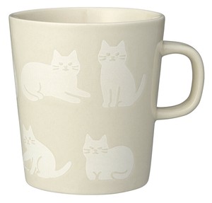【12月中旬入荷予定】かくれんぼねこマグ  白ねこ