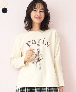 T-shirt Ladies fashion Bijoux Cut-and-sew