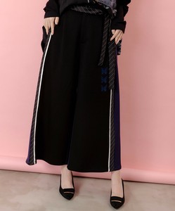 Denim Cropped Pant Bicolor Switching