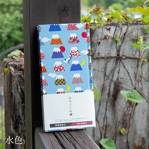 おみくじ帳/おみくじ帖　日の出富士山(水色)