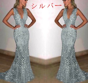 ドレス  Vネック ノースリーブ  快適  レディース ファッション   WCMA624