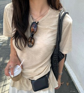 Tシャツ 半袖 ラウンドネック 無地 快適 レディース ファッション MBQ3313